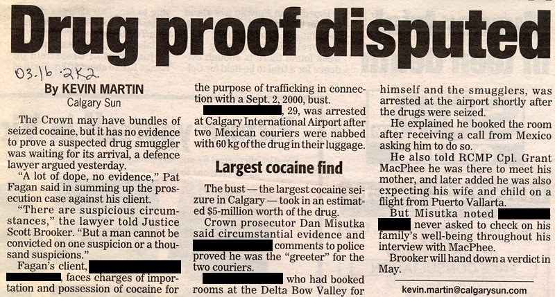 Drug proof disputed
